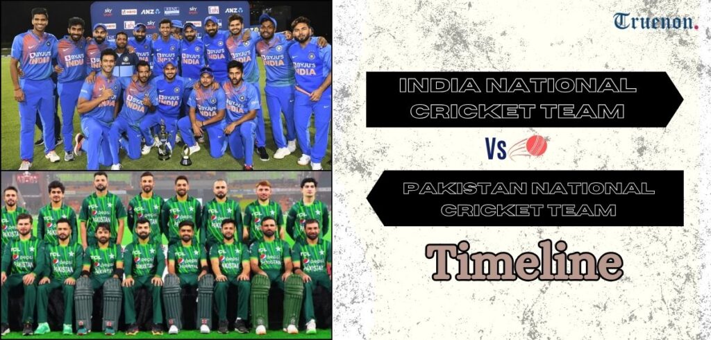 India National Cricket Team vs Pakistan National Cricket Team Timeline